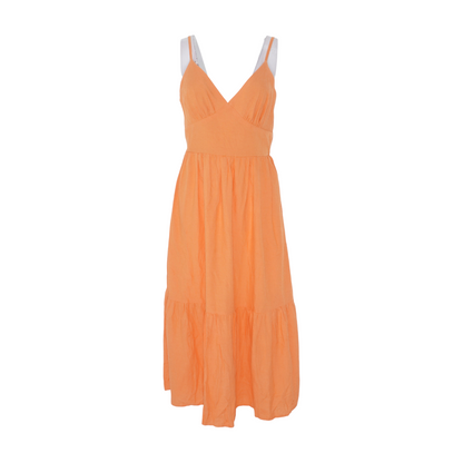 Orange Midi Dress