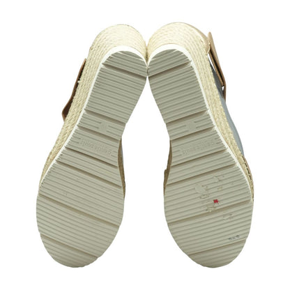 Rose Gold Wedged Sandals