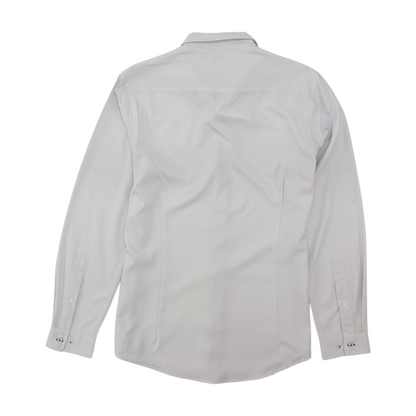 White Check Long Sleeve Button Down