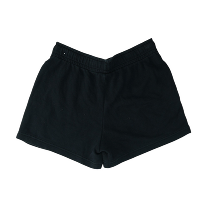 Black Solid Active Shorts