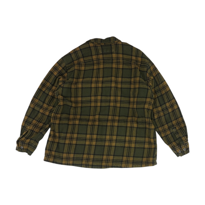 Green Plaid Flannel Button Down