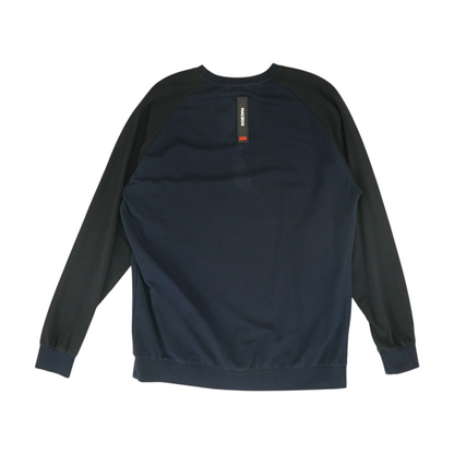 Navy Color Block Sweatshirt Pullover