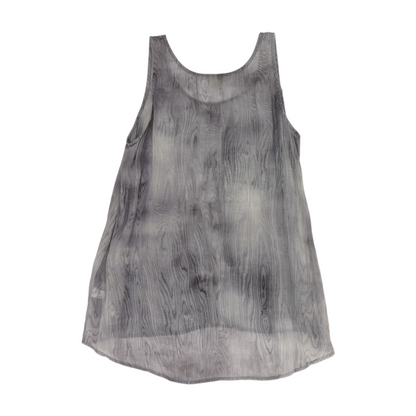Gray Print Blouse