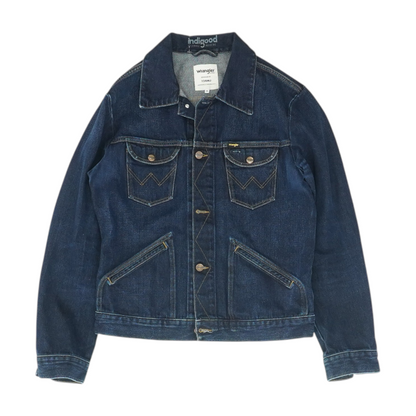 Blue Solid Denim Jacket