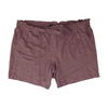 Mauve Plus Size Solid Casual Shorts