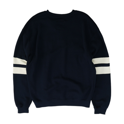 Navy Solid Sweatshirt Pullover