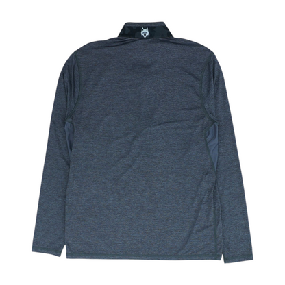 Gray Solid 1/4 Zip Pullover
