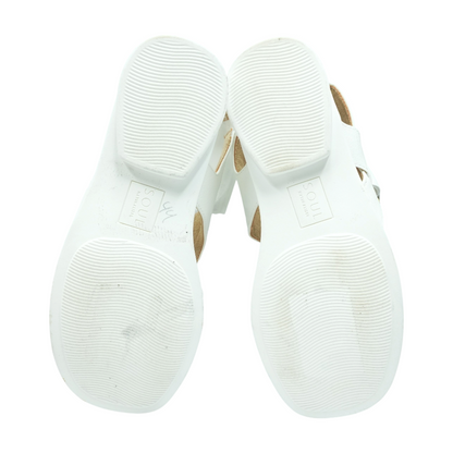 White Flat Sandals