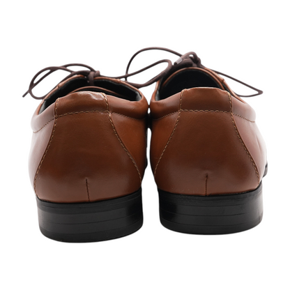 Brown Lace-Up Dress Shoes