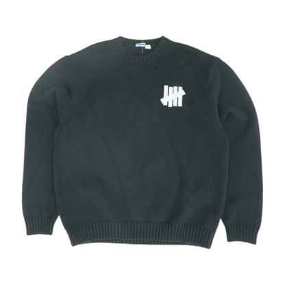 Black Solid Pullover Sweater