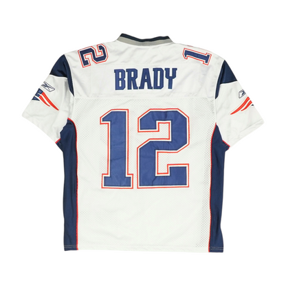 Men's White New England Patriots Short Sleeve Jersey