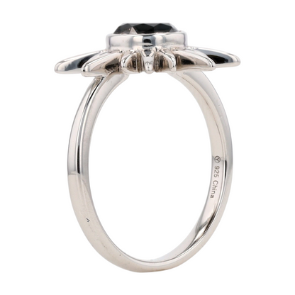 1 ctw Sterling Silver Black Diamond Fashion Ring