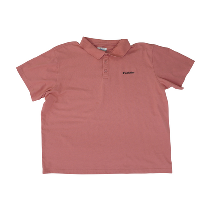 Pink Solid Short Sleeve Polo