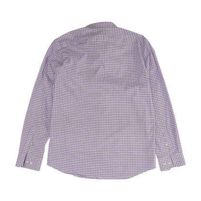 Lavender Check Long Sleeve Button Down