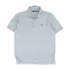 Blue Solid Short Sleeve Polo