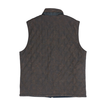 Brown Solid Casual Vest