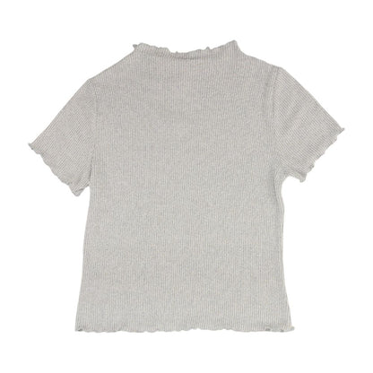 Gray Crewneck Knit Top