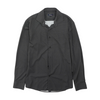 Gray Print Long Sleeve Button Down