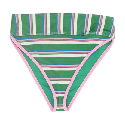Green Striped Swim Bottom