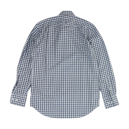 White Check Long Sleeve Button Down