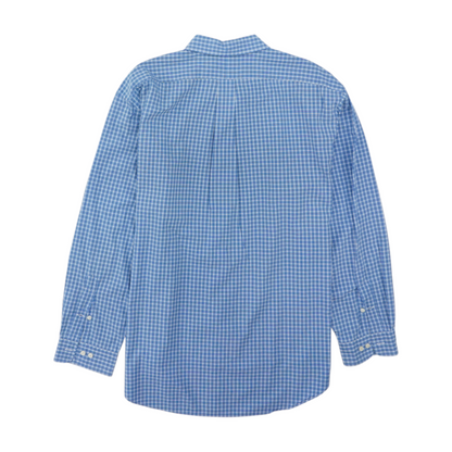 Blue Plaid Long Sleeve Button Down