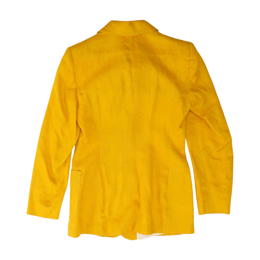 Mustard Solid Blazer