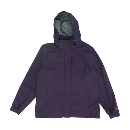 Purple Solid Rain Jacket