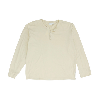 Tan Solid Henley T-Shirt