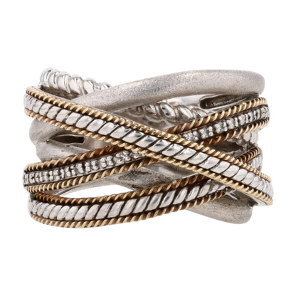 Sterling Silver Diamond Fashion Ring