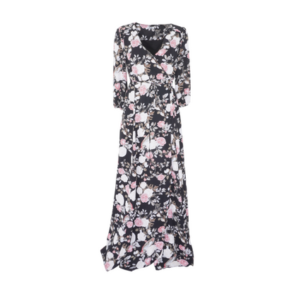 Black Floral Maxi Dress