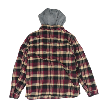 Burgundy Plaid Jacket