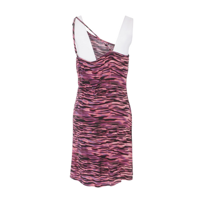 Pink Animal Print Mini Dress