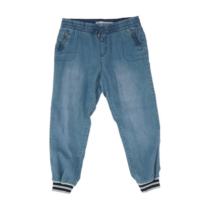 Blue Solid Pants