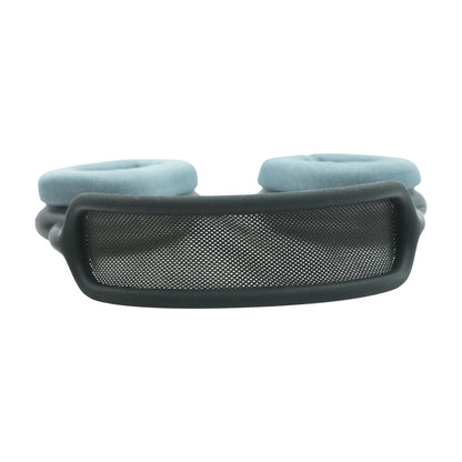 Space Gray AirPods Max (Lightning) with Blue Earpads