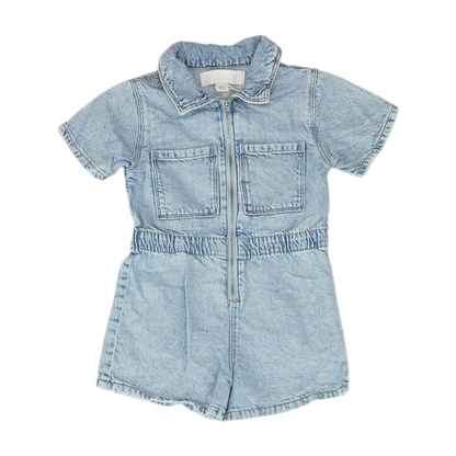 Blue Short Sleeve One-Piece