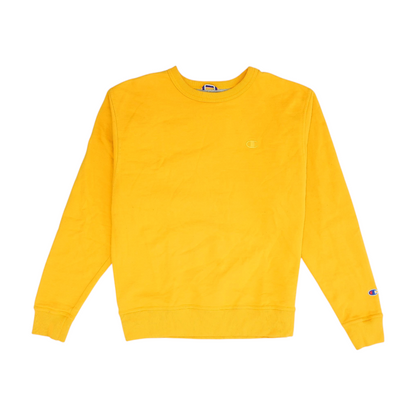 Yellow Solid Sweatshirt Pullover