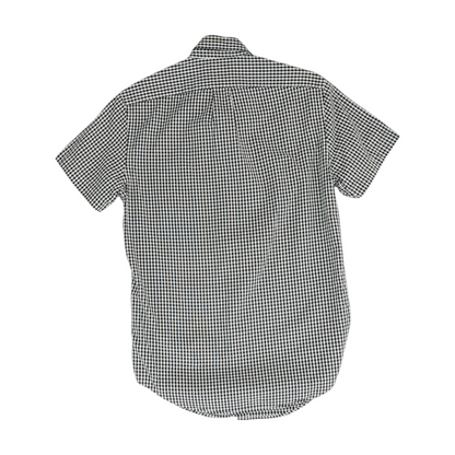 Black Check Short Sleeve Button Down