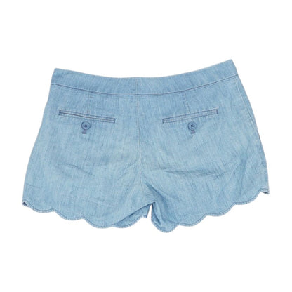 Blue Solid Shorts