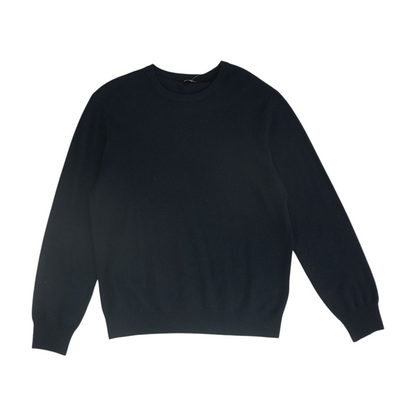 Navy Solid Pullover Sweater