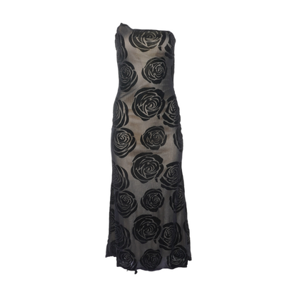 Black Floral Maxi Dress