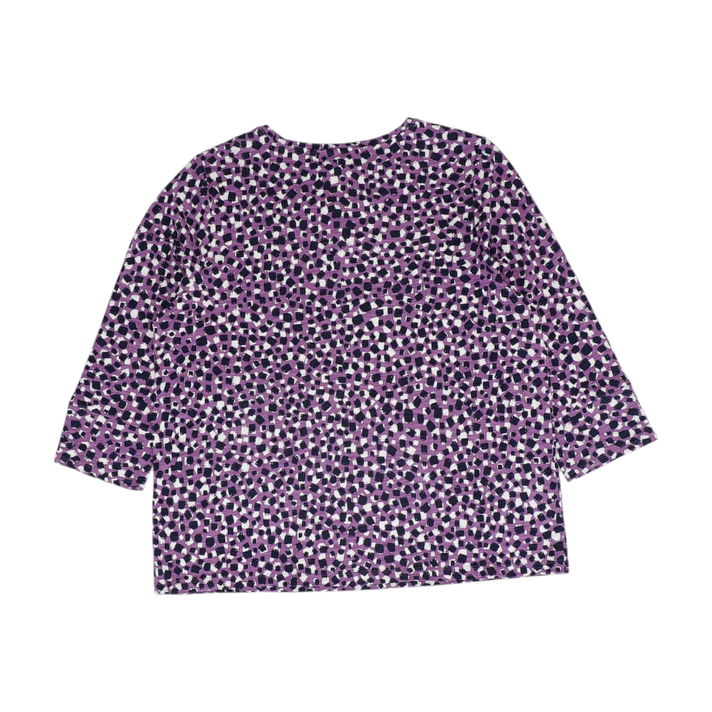 Purple Print Blouse