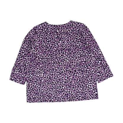 Purple Print Blouse
