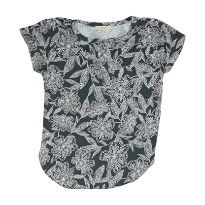 Charcoal Floral Blouse