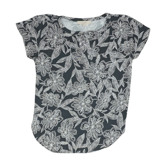 Charcoal Floral Blouse