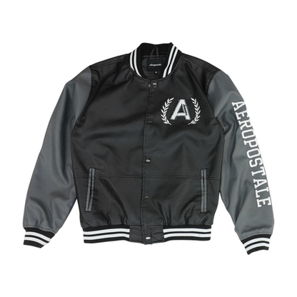 Gray Color Block Jacket
