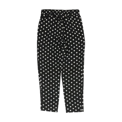 Black Graphic Pants