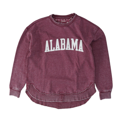 Red Alabama Crimson Tide Solid Sweatshirt Pullover