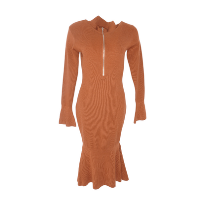 Tan Midi Dress