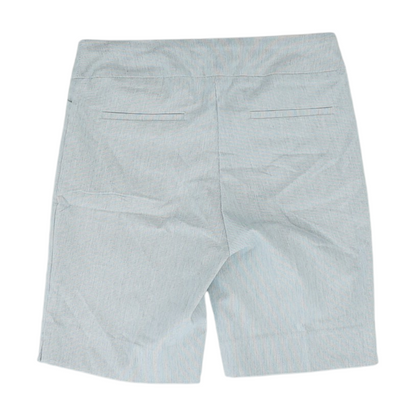 Gray Striped Chino Shorts