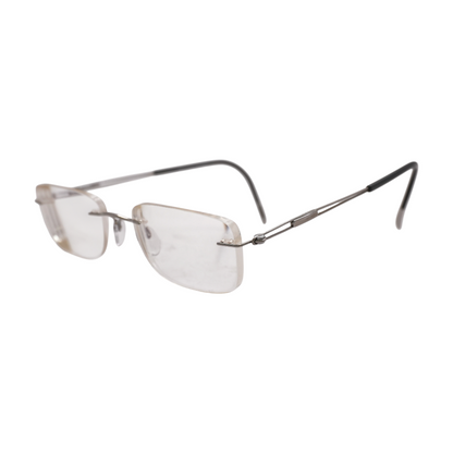 Silver 5521 Rectangle Prescription Eyewear